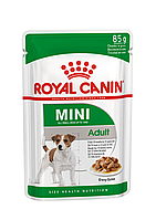 Royal Canin Mini Adult (в соусе) влажный корм для собак мелких пород (12 паучей по 85 г)