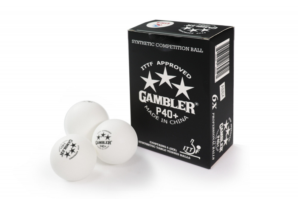 Мячи для н/т GAMBLER P40+ BALL - 6 PACK - фото 1 - id-p98193084