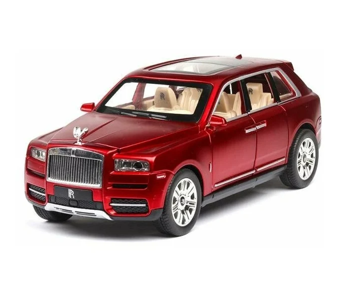 Металлическая модель Diecasts Rolls Royce внедорожник 1:24 красный/ Роллс Ройс металлическая машинка
