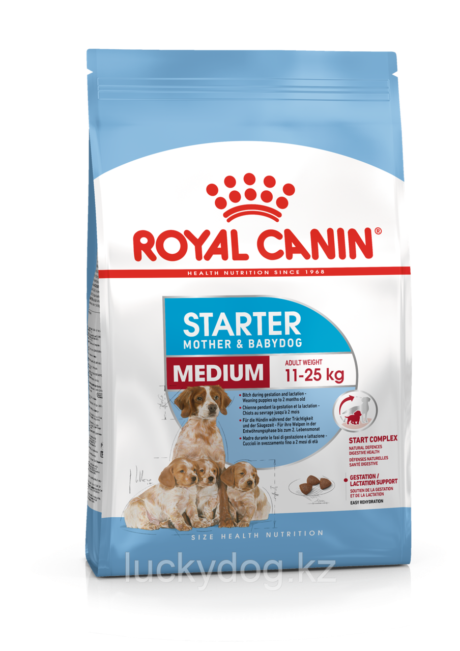 Royal Canin Starter Medium (12 кг) Сухой Корм для щенков до 2-х месяцев, беременных и кормящих сук