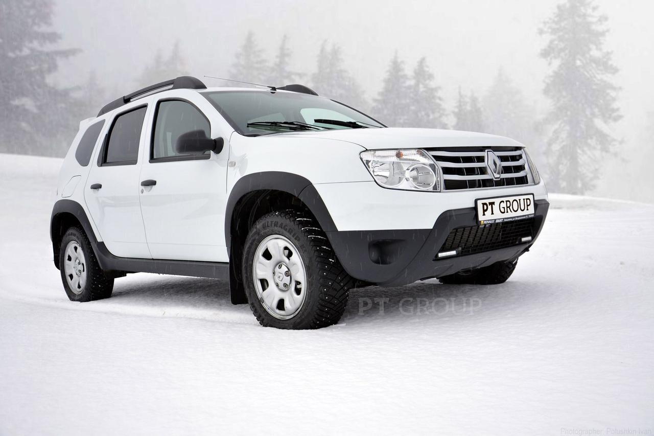 Защита порогов "Чистые штаны" (ABS) RENAULT Duster 2012-2020