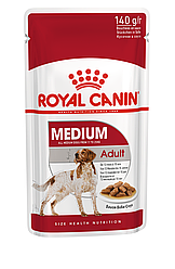 Royal Canin Medium Adult Влажный корм для собак средних размеров, 10 паучей по 140г