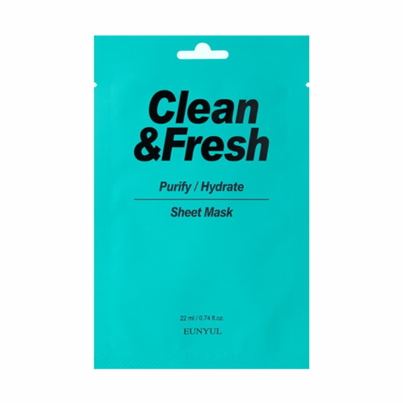 Eunyul Clean&Fresh Тканевая маска для лица увлажняющая Purify/Hydrate Sheet Mask / 20 мл.