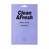 Eunyul Clean&Fresh Тканевая маска для лица тонизирующая Refine/Clarify Sheet Mask / 20 мл.