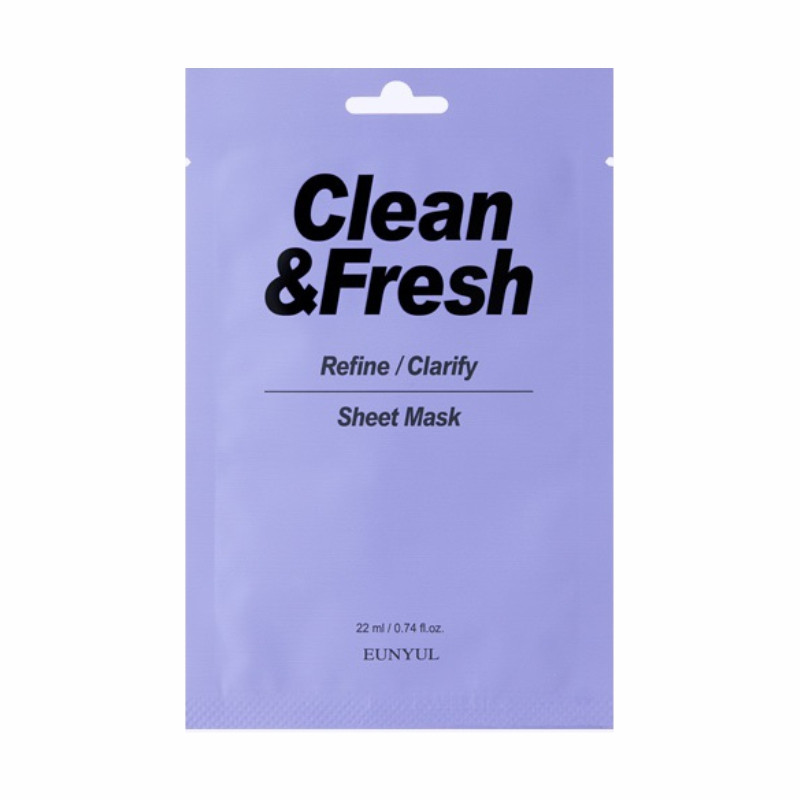 Eunyul Clean&Fresh Тканевая маска для лица тонизирующая Refine/Clarify Sheet Mask / 20 мл.