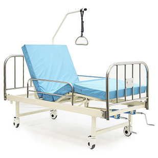 Кровать медицинская механическая со штангой MET NOX