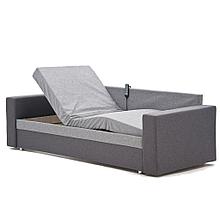 Диван кровать с электроприводом в минималистичном скандинавском дизайне МЕТ JEN Комбинированный серый