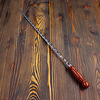 Шампур узбекский для шашлыка с деревянной ручкой 65см, фото 1