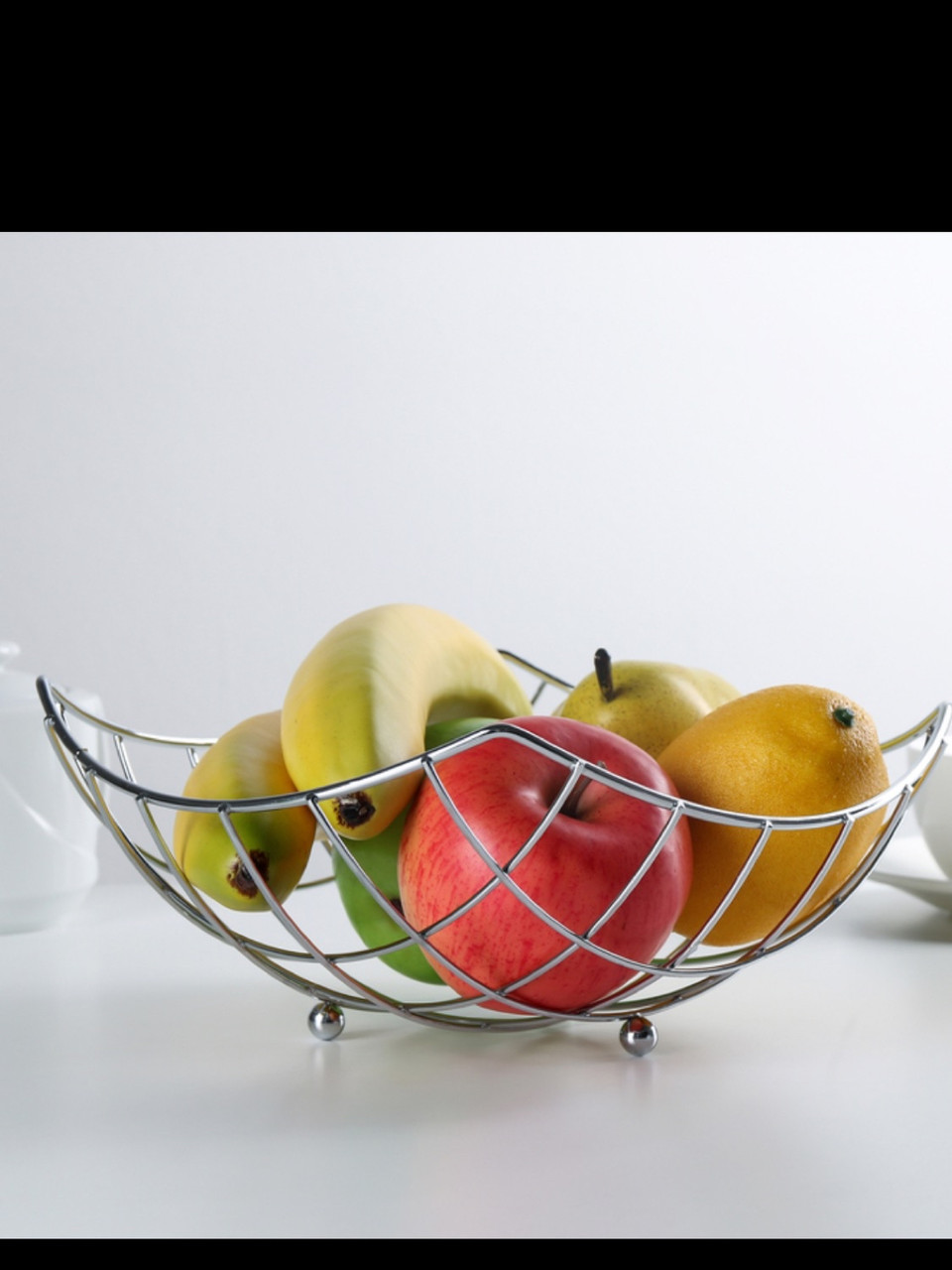 Ваза для фруктов Доляна «Решето», 24×24×9 см, цвет хром - фото 1 - id-p98199308
