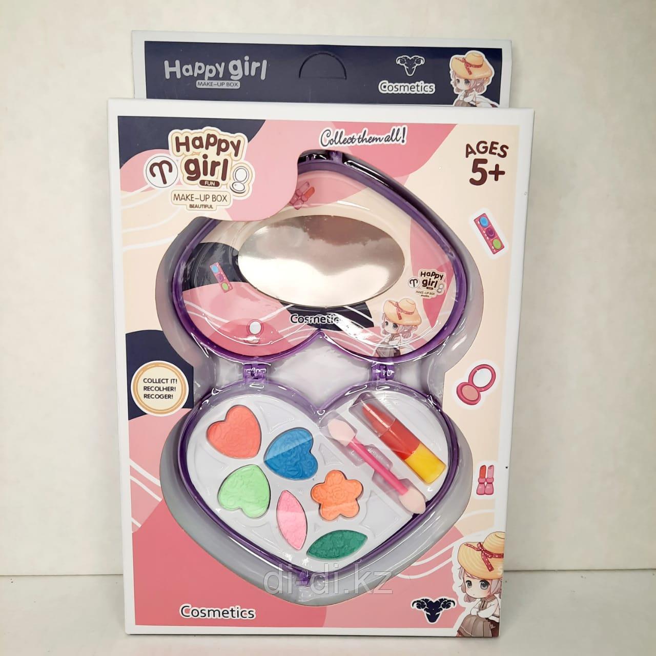Косметика "Happy girl / Make-up box" средние наборы в виде (сердечка,ракушки,бабочки) в ассорт MY30088-83