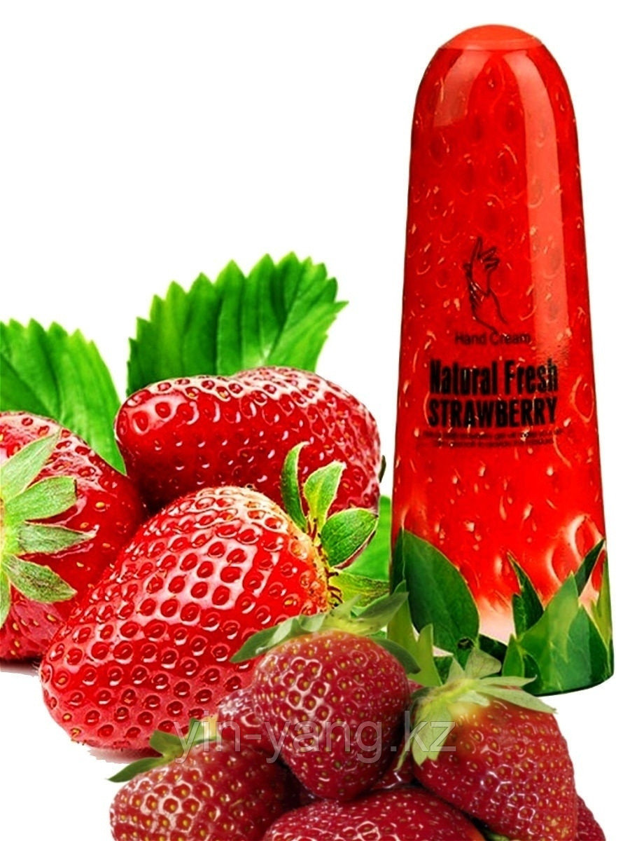 Крем для рук Natural Fresh Strawberry с натуральным соком Клубники и маслом Ши, 100г - фото 2 - id-p98199812