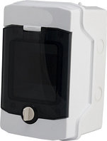 Щит 4 модуля, накладной, прозрачная дверца, IP65