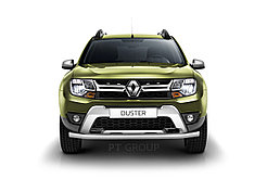 Защита переднего бампера одинарная Ø63мм (НПС) RENAULT Duster 2016-