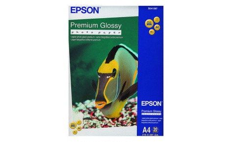 Epson C13S041287 Бумага матовая для струйной печати A4 Premium Glossy Photo Paper , 20 листов, 189g/m2 - фото 1 - id-p98200462