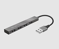 Разветвитель Trust Halyx Aluminium 4-Port Mini USB Hub