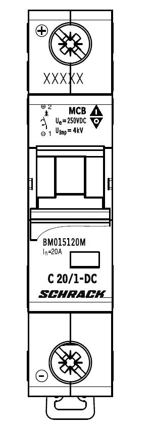 Автоматический выключатель DC С20/1, 10кА, ME