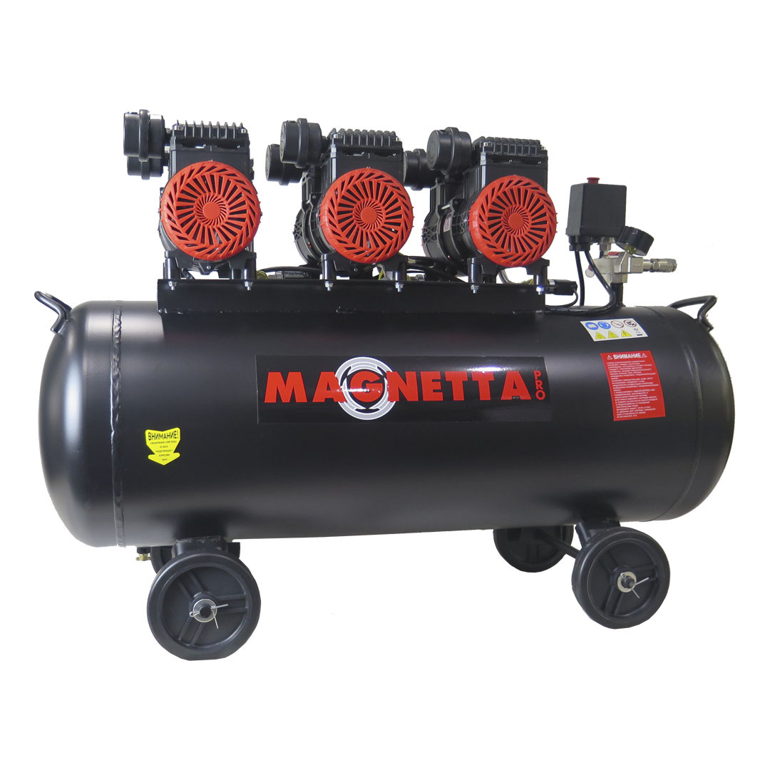 Компрессор воздушный безмаслянный Magnetta BW800H3-100, фото 1