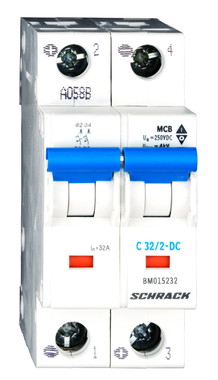 Автоматический выключатель DC С32/2, 10кА