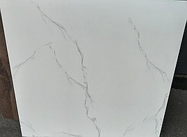 Керамогранит, матовый, белый, под мрамор