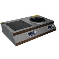 Настольная индукционная плита 2 конфорки F34, плоская и овальная