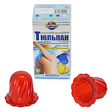 Массажер ТЮЛЬПАН для чувствительной кожи, красный (2 шт в коробке)