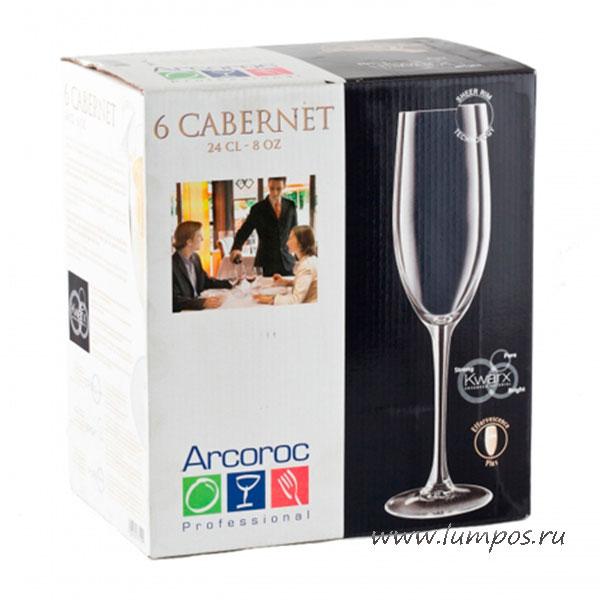 Набор фужеров для шампанского Luminarc CABERNET FLUTE 240 мл. (6 штук)