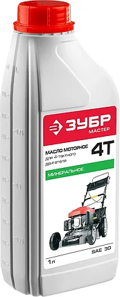 Масло для 4-х тактных двигателей СТАНДАРТ, ЗУБР, минеральное (ЗМД-4Т-М), фото 1