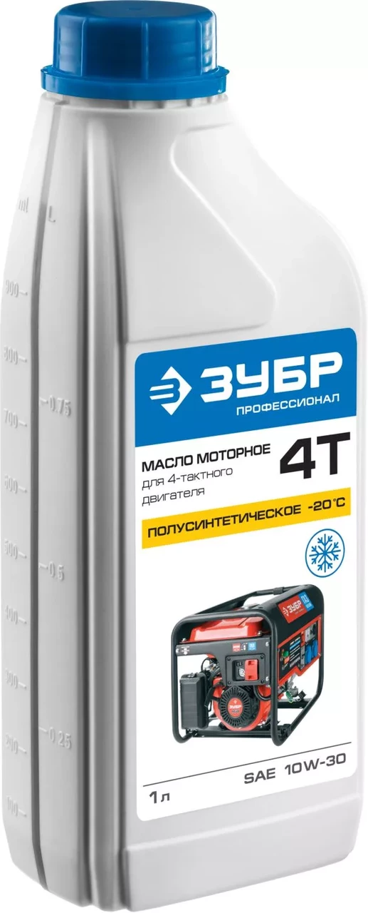 Масло для 4-х тактных двигателей ПРЕМИУМ, ЗУБР, полусинтетическое (ЗМД-4Т)