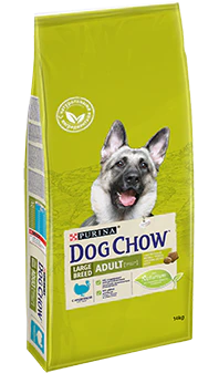 Dog Chow 14кг с индейкой Сухой корм для взрослых собак крупных и гигантских пород Adult Large Breed