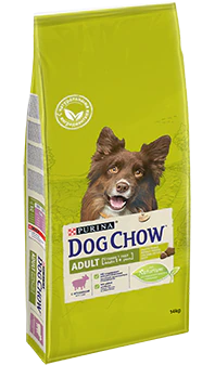 Dog Chow с Ягненком и рисом (14 кг) Adult Lamb&Rice, Дог Чау Сухой корм для взрослых собак