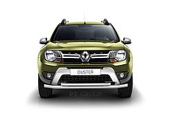 Защита переднего бампера двойная Ø63/51мм (НПС) RENAULT Duster 2016-