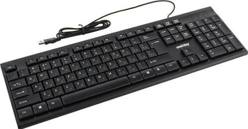 Клавиатура проводная Smartbuy ONE 114 USB черная - фото 1 - id-p98210139