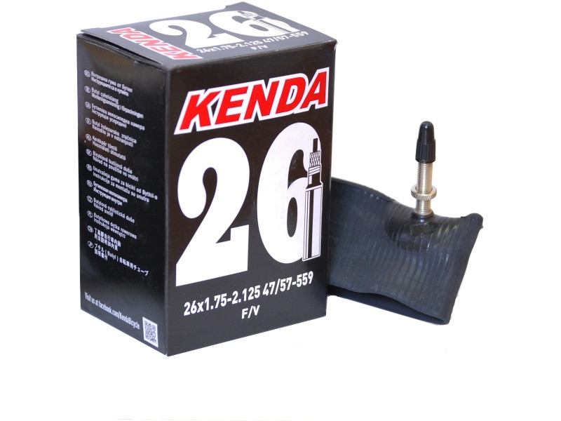 Велокамера Kenda 26x1,75-2,125, 47/57-559, F/V - фото 1 - id-p98210681