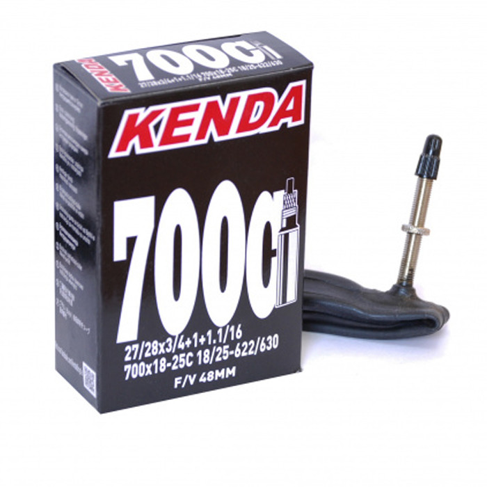 Велокамера Kenda F/V-48 27/28x3/4+1+1.1/16, 700x18-25C, 18/25-622/630 - фото 1 - id-p66633489