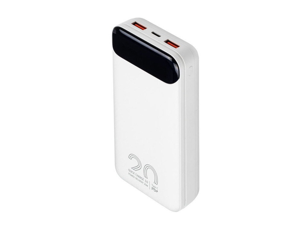 RIVACASE VA2580 (20 000mAh), QC/PD 20W внешний аккумулятор с дисплеем, белый /24 - фото 9 - id-p98213415