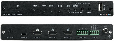 KRAMER VP-451 Масштабатор-коммутатор сигналов HDMI (2) и USB-C - фото 1 - id-p98216478