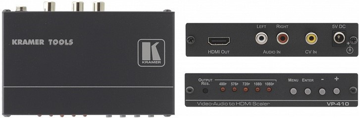 KRAMER VP-410 Масштабатор CV и стерео аудио в HDMI - фото 1 - id-p98216615