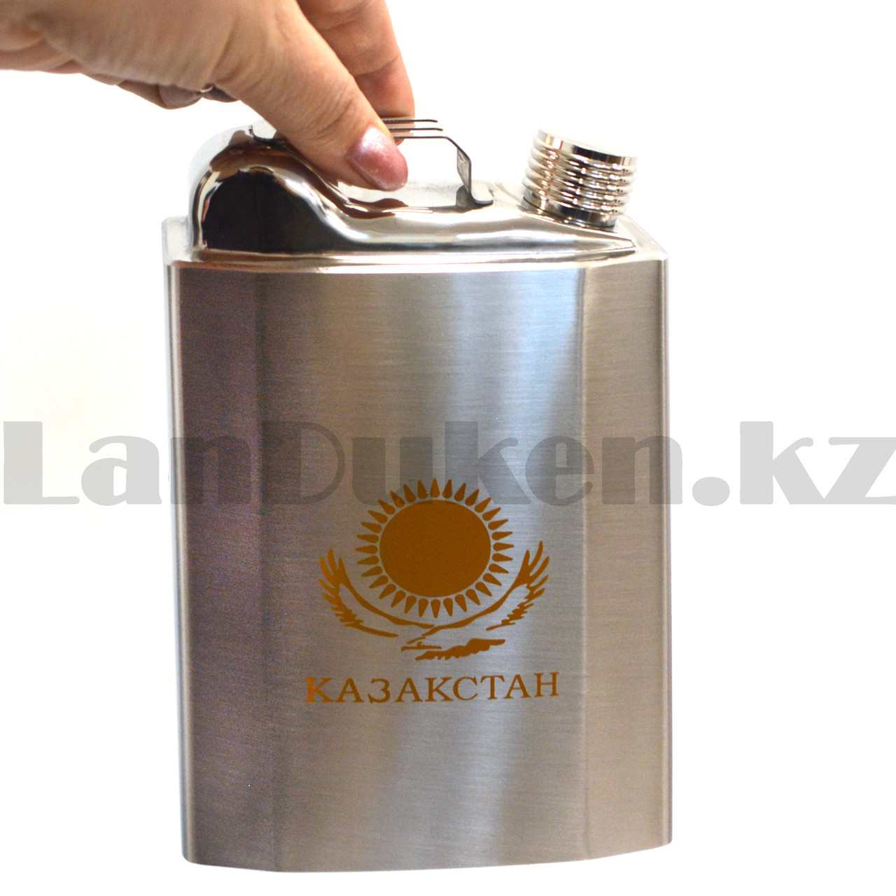 Фляга сувенирная "Казахстан" в форме канистры стальная нержавеющая сталь Hip Flask YH 26 Oz 760 мл - фото 6 - id-p98216757