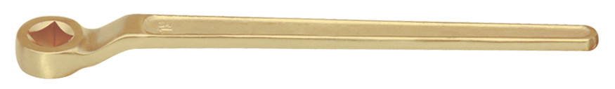 Ключ накидной четырехгранный искробезопасный с изгибом 8 мм - фото 1 - id-p98255545