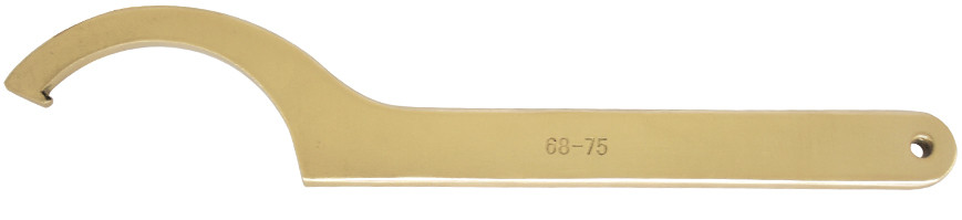 Ключ для круглых шлицевых гаек с торцевым отверстием искробезопасный D=80-90 мм - фото 1 - id-p98255658