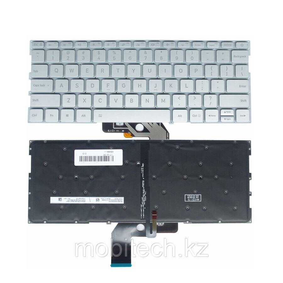 Клавиатуры XIAOMI MI notebook air 13 161301-01 mk10000005761 490.09U07.0D01 9Z.ND7BW клавиатура c RU/ EN - фото 1 - id-p98255867