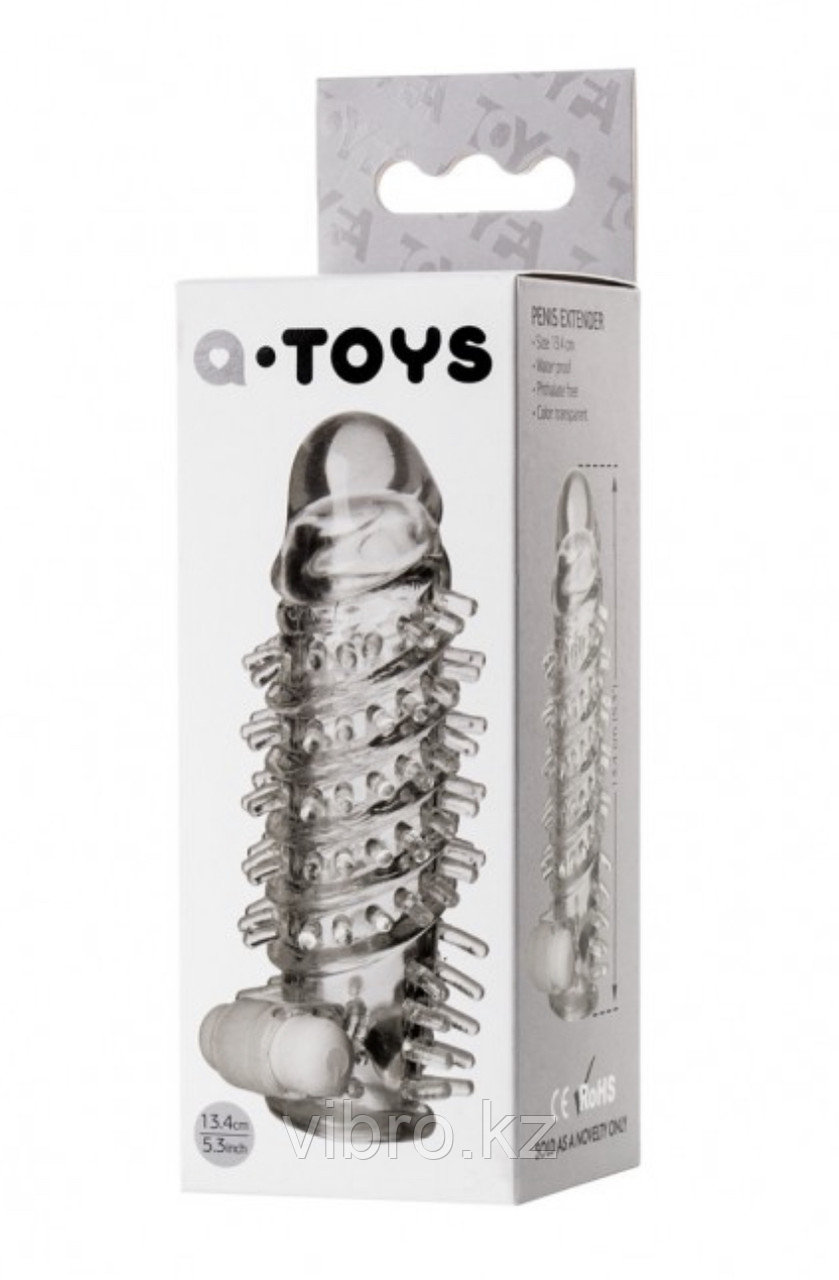 Вибро-насадка на пенис Fril от A-Toys. 13.4 см