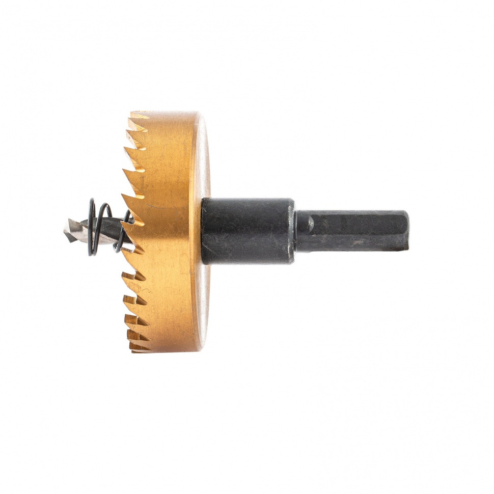 Коронка по металлу HSS, 50 мм, нитридтитановое покрытие Denzel, фото 1