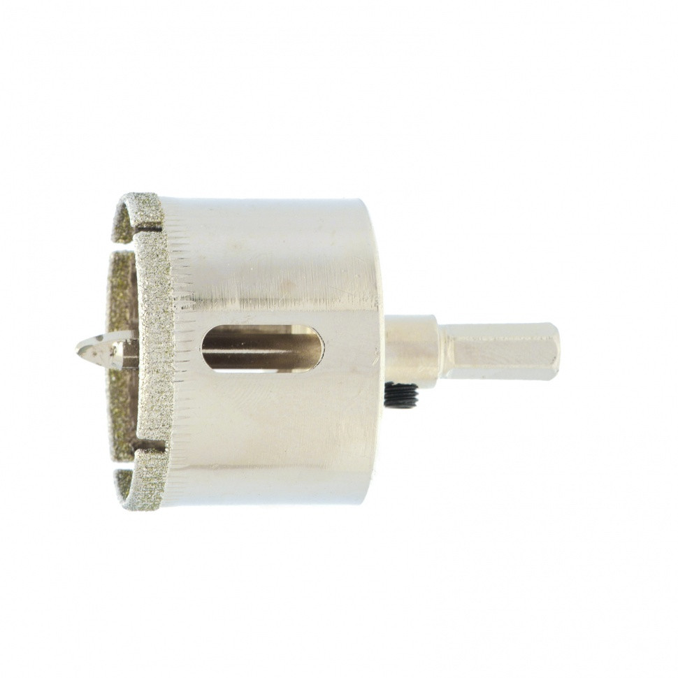 Сверло по керамической плитке и стеклу, 40 х 55 мм, шестигранный хвостовик, с центрующим сверлом Сибртех, фото 1