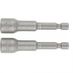 Биты с торцевыми головками 10 мм, 65 мм, 2 шт. Matrix
