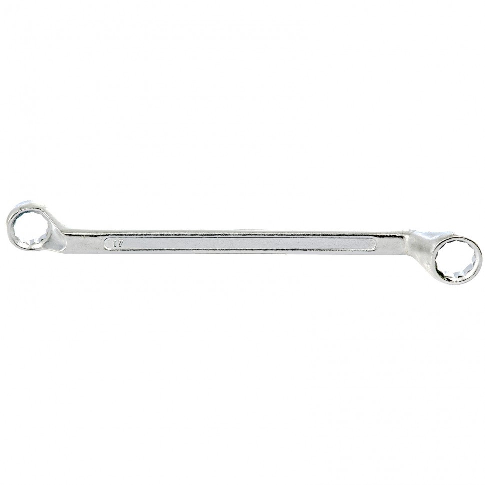 Ключ накидной коленчатый, 17 х 19 мм, хромированный Sparta