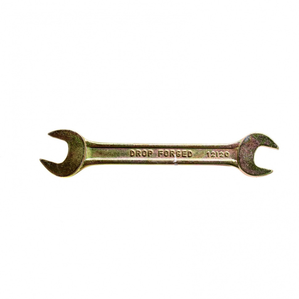 Ключ рожковый, 12 х 13 мм, желтый цинк Сибртех - фото 1 - id-p98259433