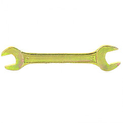 Ключ рожковый, 19 х 22 мм, желтый цинк Сибртех