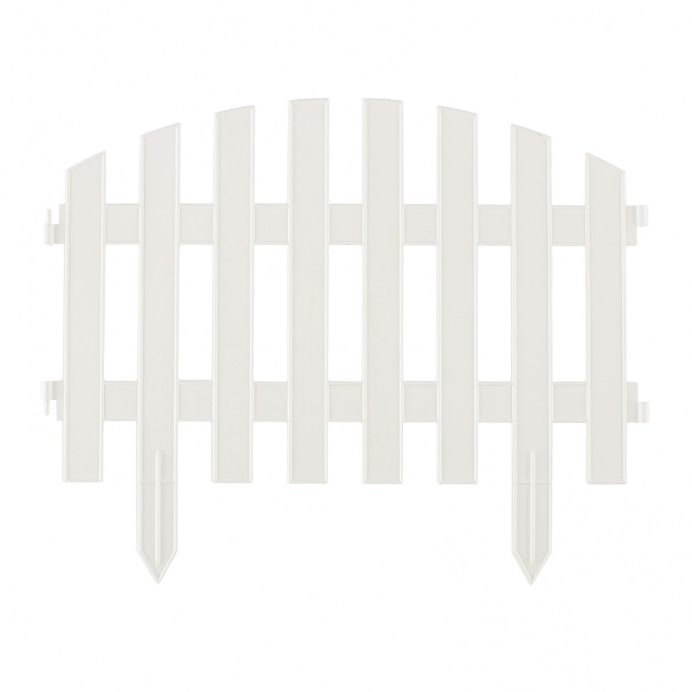 Забор декоративный "Винтаж", 28 х 300 см, белый, Россия, Palisad - фото 1 - id-p98258634