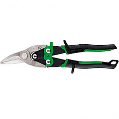 "Piranha" металл қайшылары, 250 мм, түзу және оң жақ кесу, СмМо болаты, екі компонентті жалпы тұтқалар